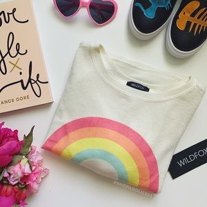🎉 🌈 WILDFOX Rainbow Baggy Beach Jumper 🌈